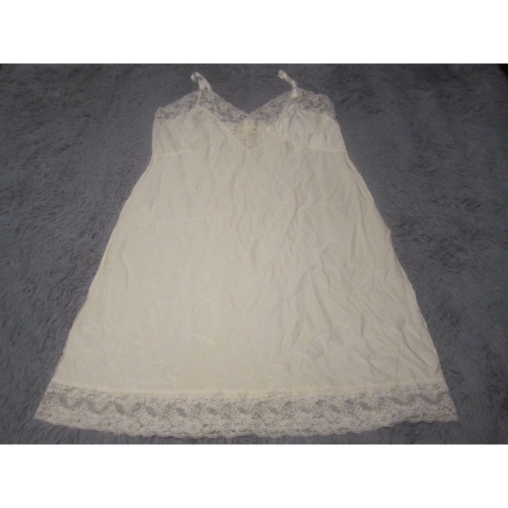 VTG Perfectform Night Gown Womens 24 Satin Sleepwear Lounge Made In USA